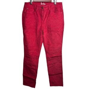 BODEN Red Corduroy Pants Women’s Size 6 Regular 5 Pocket Trouser
